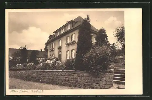 AK Wallefeld, Ansicht vom Hotel Haus Sonne