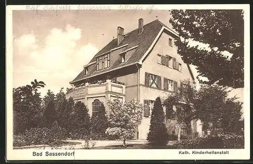 AK Bad Sassendorf, kath. Kinderheilanstalt