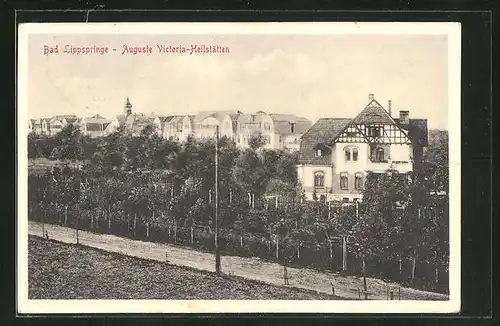 AK Bad Lippspringe, Blick auf die Auguste Victoria-Heilstätten