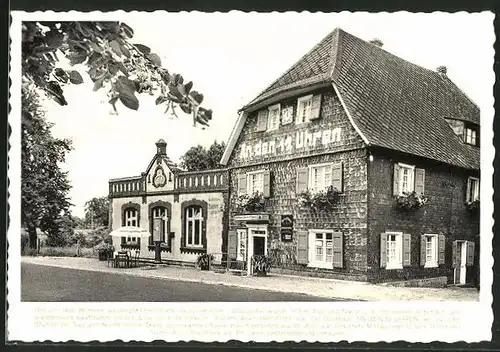 AK Leichlingen / Rhld, altbergisches Gasthaus "An den 12 Uhren"