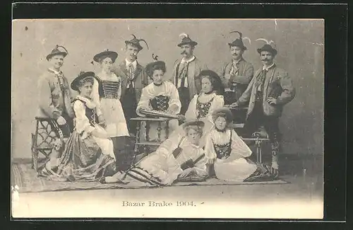 AK Brake, Bazar 1904, Volksfest