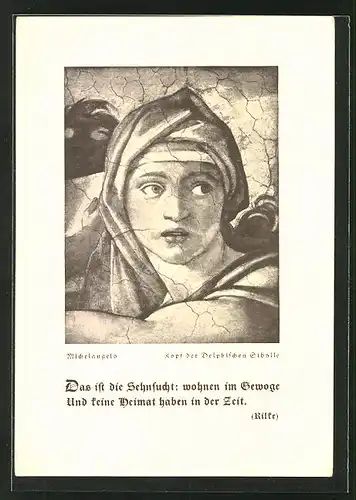 AK Mülhausen, Abiturientia Liebfrauenschule 1939, Kopf der Delphischen Sibylle, Absolvia