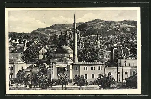 AK Sarajewo, Blick zur Kaiser Moschee