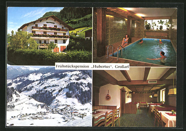 Ak Grossarl Fruhstuckspension Hubertus Schwimmbad Nr 8245956 Oldthing Ansichtskarten Salzburg