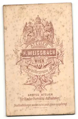 Fotografie H. Weissbach, Wien, Portrait Herr in Anzug