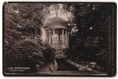 Fotografie Brockhoff & Schwalbe, Mannheim, Ansicht Schwetzingen, Apollotempel