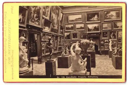 Fotografie Photographen Association, Wien, Ansicht Wien, Weltausstellung 1873, Kunsthalle französische Abteilung