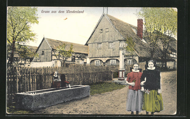 AK Piskowitz, Ortsansicht Nr. 8251750 oldthing Ansichtskarten Sachsen