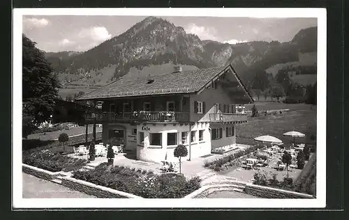 AK Hindelang-Bad Oberdorf, Café-Konditorei Hirschbachwinkel