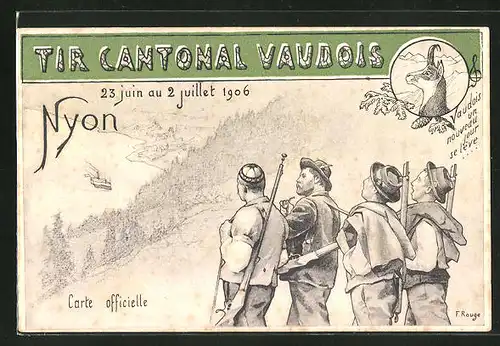 AK Nyon, Tir Cantonal Vaudois 1906, Schützenverein