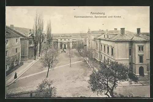 AK Annaburg, Kommandantur, Speisesaal & Kirche