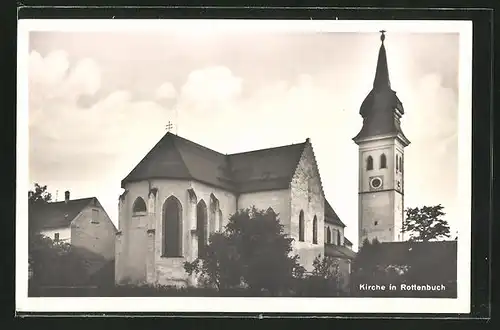 AK Rottenbuch, Ansicht der Kirche