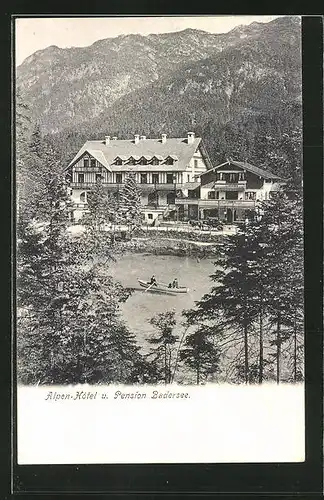 AK Badersee, Alpen-Hotel u. Pension
