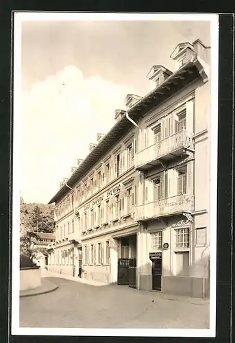 AK Jugenheim a. d. B., Hotel goldene Krone