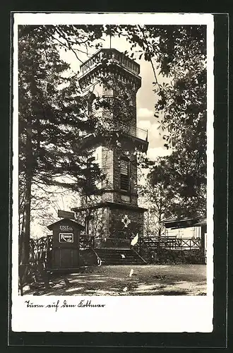 AK Eibau, Gasthaus Kottmarbaude mit Turm