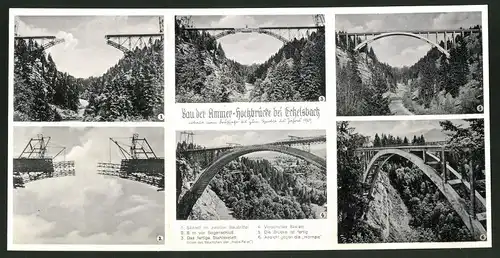 Klapp-AK Echelsbach, Bau der Ammerhochbrücke