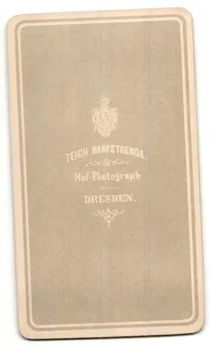 Fotografie Teich Hanfstaengl, Dresden, Portrait betagter Herr mit Halbglatze und Bart im Jackett