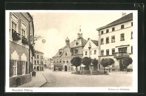 AK Bad Aibling, Rathaus am Marktplatz