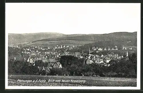 AK Melsungen, Blick auf den Ort vom Neuen Kesselberg