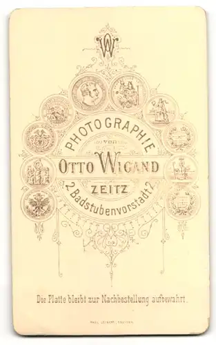 Fotografie Otto Wigand, Zeitz, Portrait Herr mit Oberlippenbart