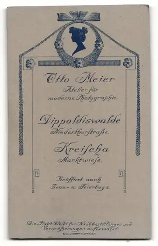 Fotografie Otto Meier, Dippoldiswalde & Kreischa, Portrait junger Herr in Anzug