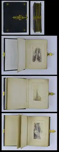 Fotoalbum 22 Fotografien 1864, Italien, Schweiz, Deutschland, 24 Seiten für CDV-Fotos