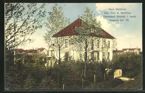 AK Grömitz i. Holst., Hotel-Pension Haus Martinius