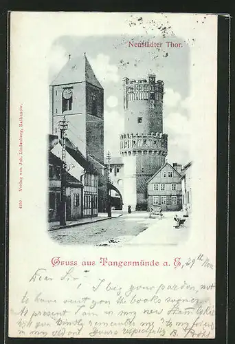 AK Tangermünde a. E., Strasse am Neustädter Tor