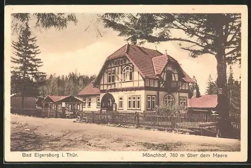 AK Bad Elgersburg i. Thür., Am Gasthaus Mönchhof