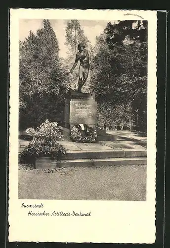 AK Darmstadt, Hessisches Artillerie-Denkmal