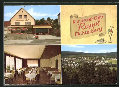 AK Fichtelberg, Konditorei-Cafe Adolf Rappl