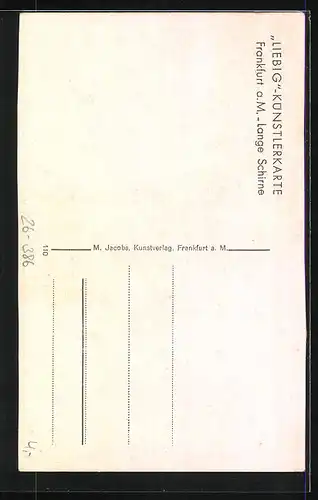 Künstler-AK Bernhard Liebig: Frankfurt a. Main, Lange Schirne