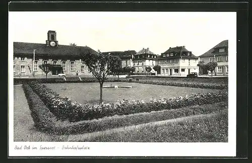 AK Bad Orb i. Spessart, Anlagen am Bahnhofsplatz