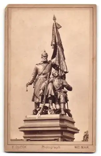 Fotografie E. Queck, Weimar, Ansicht Weimar, Kriegerdenkmal