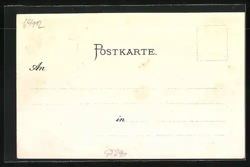 Lithographie Eberbach a. N., Turm auf dem Katzenbuckel, Ortsansicht, Zwingenberg