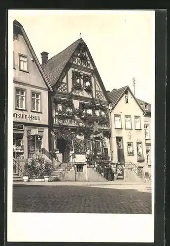 AK Idstein, Gasthaus zum Löwen, König-Adolf-Platz