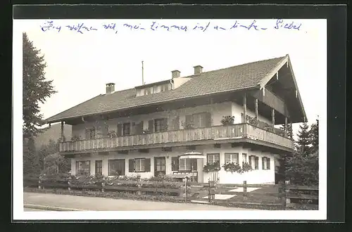 Foto-AK Bad Wiessee, Hotel Haus Tannenheim, Rinbergstrasse 21