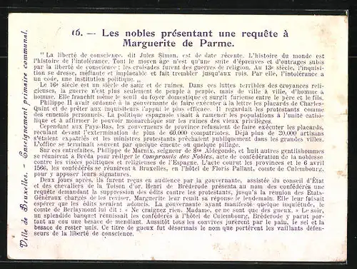 Sammelbild Recompense Decernee A Le Leve, Marguerite De Parme