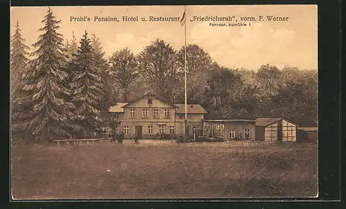 AK Aumühle, Prohl's Hotel "Friedrichsruh" am Wald
