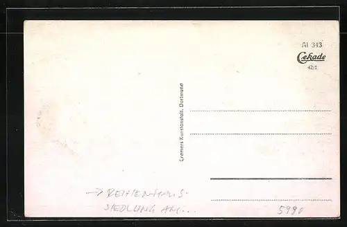 AK Altena i. W., Reihenhaus-Siedlung am Papenberg