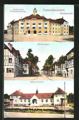 AK Grafenwöhr, Truppenübungsplatz, Offizierslager, Kasino, Kaserne