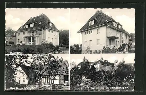 AK Iburg, Haus Höcherl, Blick zum Schloss