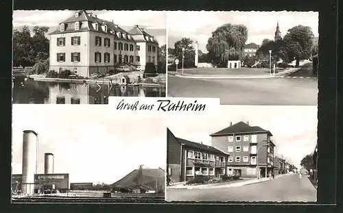 AK Ratheim, vier Motive aus dem Ort