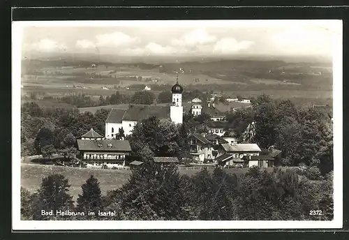 AK Bad Heilbrunn, Ortsansicht mit Kirche