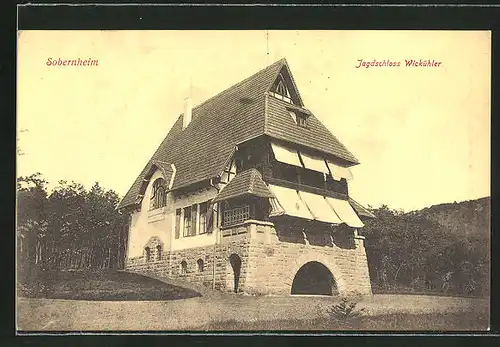 AK Sobernheim, Ansicht vom Jagdschloss Wickühler