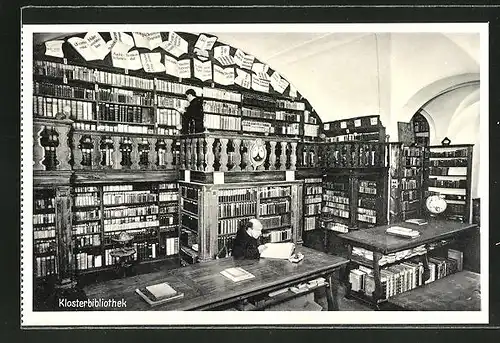 AK Oberaudorf a. Inn, Karmelitenkloster Reisach, Klosterbibliothek