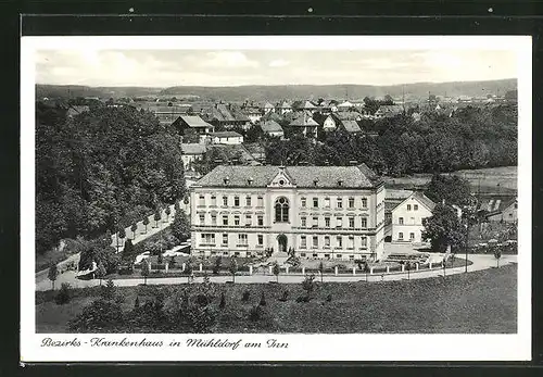 AK Mühldorf am Inn, Ansicht vom Bezirks-Krankenhaus