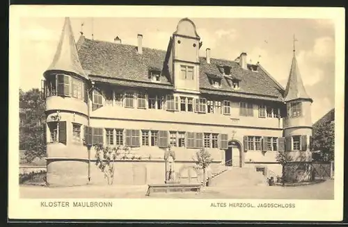 AK Maulbronn, Kloster, Motiv vom Alten Herzogl. Jagdschloss