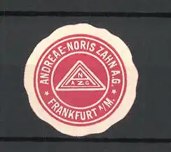 Reklamemarke Andreae-Noris Zahn A. G., Frankfurt a. Main, Firmenlogo