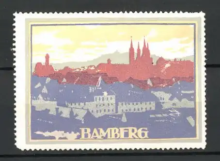 Reklamemarke Bamberg, Ortspanorama